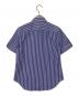 RALPH LAUREN (ラルフローレン) 半袖ストライプシャツ ブルー×ホワイト サイズ:2　155/84A：5000円