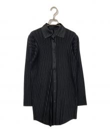 PLEATS PLEASE（プリーツプリーズ）の古着「プリーツシャツ」｜ブラック
