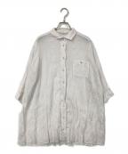 PLEATS PLEASEプリーツプリーズ）の古着「ワッシャーシャツ」｜ホワイト