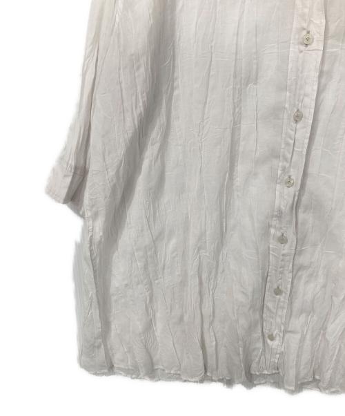 PLEATS PLEASE（プリーツプリーズ）PLEATS PLEASE (プリーツプリーズ) ワッシャーシャツ ホワイト サイズ:3の古着・服飾アイテム