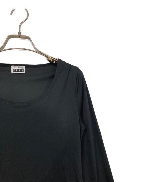 ISSEY MIYAKE FETE（イッセイミヤケフェット）ISSEY MIYAKE FETE (イッセイミヤケフェット) 長袖カットソー ブラック サイズ:2の古着・服飾アイテム