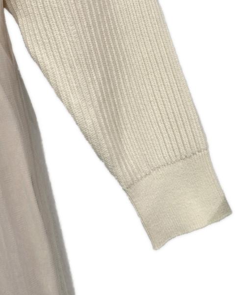 COCODEAL（ココディール）COCODEAL (ココディール) ビッグニット×チュールワンピース ベージュ サイズ:1の古着・服飾アイテム
