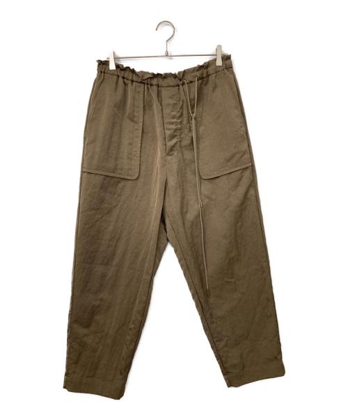 ATON（エイトン）ATON (エイトン) 200SE TRAPERED PANTS/テーパードパンツ ブラウン サイズ:06の古着・服飾アイテム