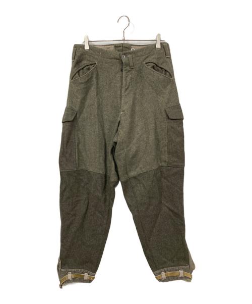 Swedish Army（スウェーデン軍）Swedish Army (スウェーデン軍) M36 ウールミリタリーパンツ グレー サイズ:表記消えの古着・服飾アイテム