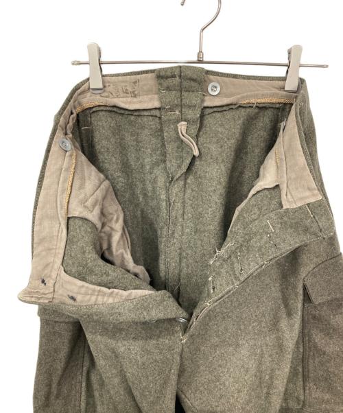 Swedish Army（スウェーデン軍）Swedish Army (スウェーデン軍) M36 ウールミリタリーパンツ グレー サイズ:表記消えの古着・服飾アイテム