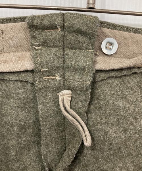 Swedish Army（スウェーデン軍）Swedish Army (スウェーデン軍) M36 ウールミリタリーパンツ グレー サイズ:表記消えの古着・服飾アイテム
