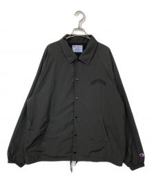 Champion（チャンピオン）の古着「コーチジャケット」｜チャコールグレー