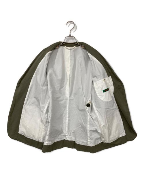 CASEY CASEY（ケーシーケーシー）CASEY CASEY (ケーシーケーシー) コットンリネンツイルテーラードジャケット カーキ サイズ:Sの古着・服飾アイテム