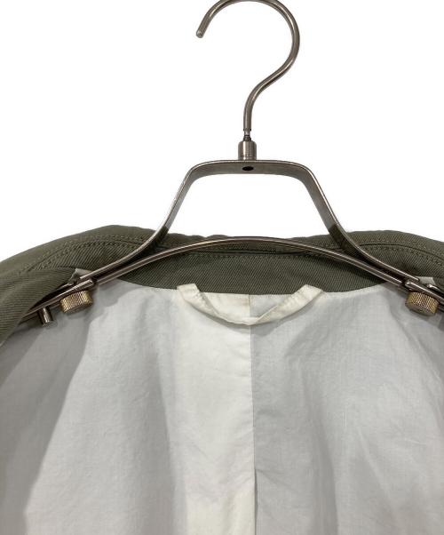 CASEY CASEY（ケーシーケーシー）CASEY CASEY (ケーシーケーシー) コットンリネンツイルテーラードジャケット カーキ サイズ:Sの古着・服飾アイテム