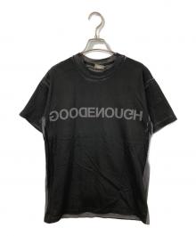 GOODENOUGH（グッドイナフ）の古着「手刷風プリントTシャツ」｜ブラック