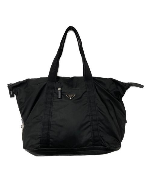 PRADA（プラダ）PRADA (プラダ) ナイロンボストンバッグ ブラックの古着・服飾アイテム