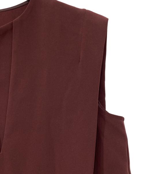 SOEJU（ソージュ）SOEJU (ソージュ) ノースリーブブラウス ブラウン サイズ:Mの古着・服飾アイテム