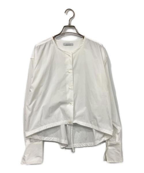 heliopole（エリオポール）heliopole (エリオポール) DRAWSTRING SHIRT/ドローストリングシャツ ホワイト サイズ:38の古着・服飾アイテム