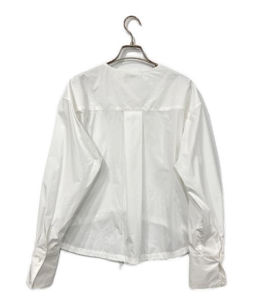 heliopole（エリオポール）heliopole (エリオポール) DRAWSTRING SHIRT/ドローストリングシャツ ホワイト サイズ:38の古着・服飾アイテム