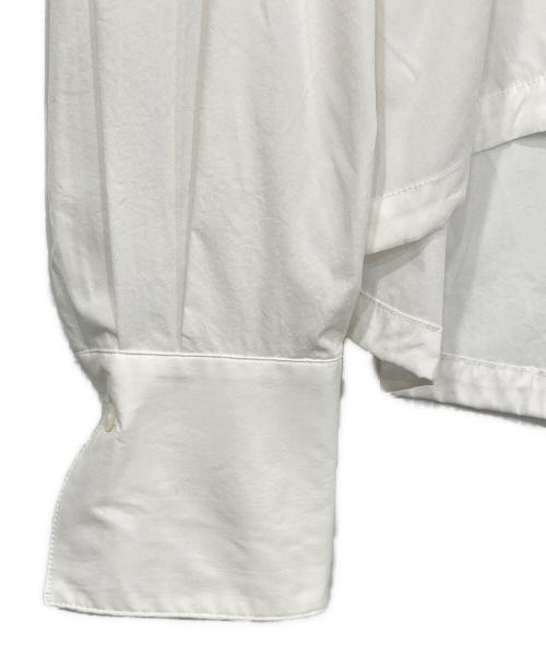 heliopole（エリオポール）heliopole (エリオポール) DRAWSTRING SHIRT/ドローストリングシャツ ホワイト サイズ:38の古着・服飾アイテム