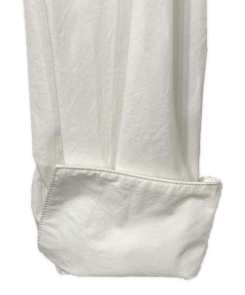heliopole（エリオポール）heliopole (エリオポール) DRAWSTRING SHIRT/ドローストリングシャツ ホワイト サイズ:38の古着・服飾アイテム