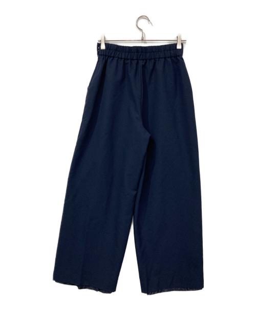 SOEJU（ソージュ）SOEJU (ソージュ) シアサッカーサイドタックワイドパンツ ネイビー サイズ:Lの古着・服飾アイテム
