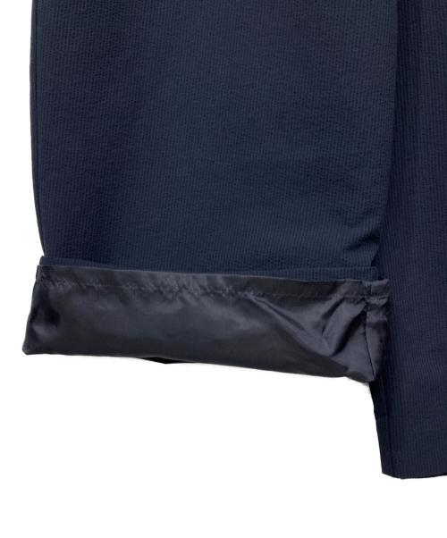 SOEJU（ソージュ）SOEJU (ソージュ) シアサッカーサイドタックワイドパンツ ネイビー サイズ:Lの古着・服飾アイテム