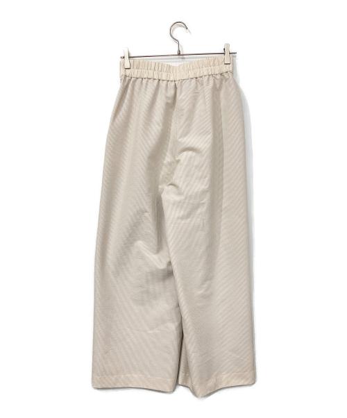 SOEJU（ソージュ）SOEJU (ソージュ) シアサッカーサイドタックワイドパンツ ベージュ サイズ:Ｌの古着・服飾アイテム