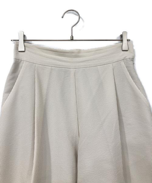 SOEJU（ソージュ）SOEJU (ソージュ) シアサッカーサイドタックワイドパンツ ベージュ サイズ:Ｌの古着・服飾アイテム