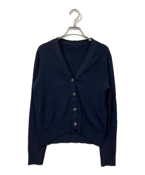 SOEJU（ソージュ）SOEJU (ソージュ) Vネックショートニットカーディガン ネイビー サイズ:Fの古着・服飾アイテム