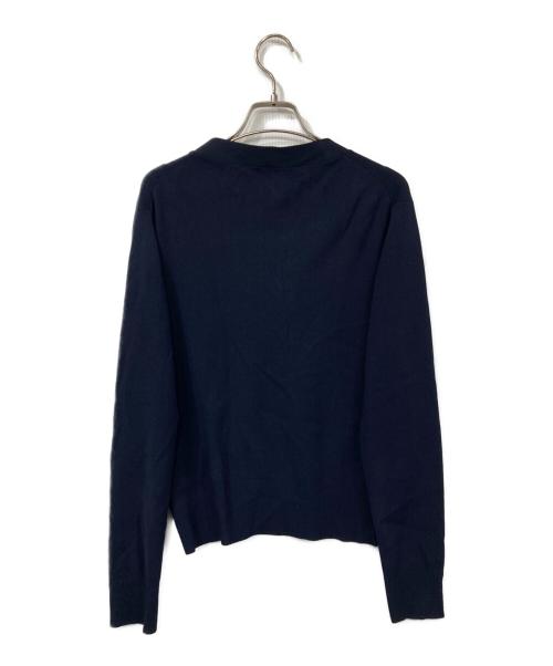 SOEJU（ソージュ）SOEJU (ソージュ) Vネックショートニットカーディガン ネイビー サイズ:Fの古着・服飾アイテム