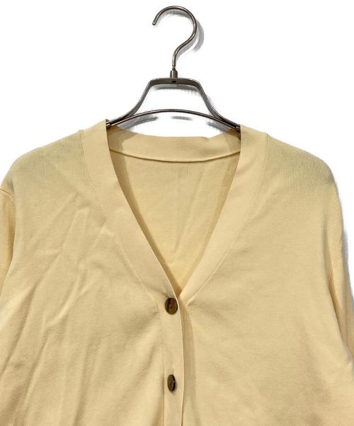 SOEJU（ソージュ）SOEJU (ソージュ) Vネックショートニットカーディガン イエロー サイズ:Fの古着・服飾アイテム