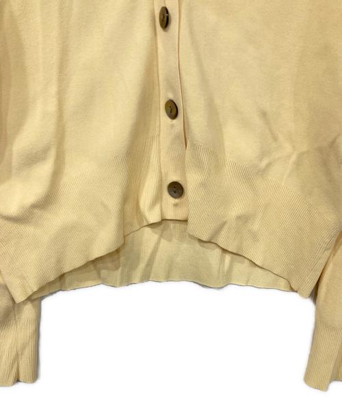SOEJU（ソージュ）SOEJU (ソージュ) Vネックショートニットカーディガン イエロー サイズ:Fの古着・服飾アイテム