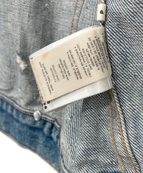HELMUT LANG（ヘルムートラング）HELMUT LANG (ヘルムートラング) ダメージ加工デニムジャケット インディゴ サイズ:Sの古着・服飾アイテム