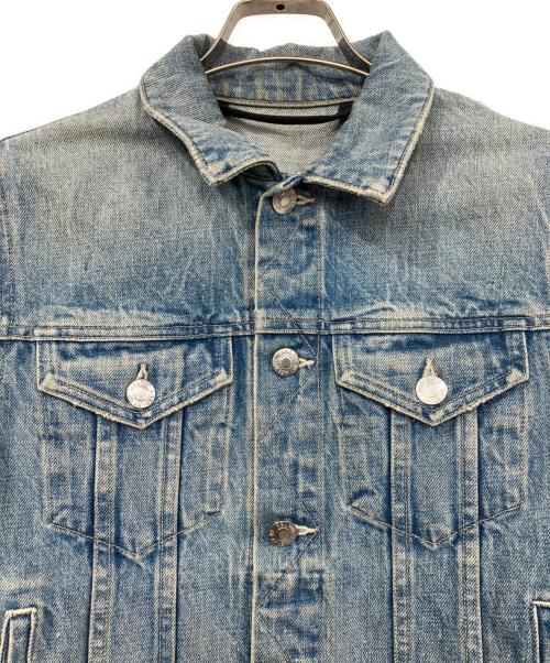 HELMUT LANG（ヘルムートラング）HELMUT LANG (ヘルムートラング) ダメージ加工デニムジャケット インディゴ サイズ:Sの古着・服飾アイテム
