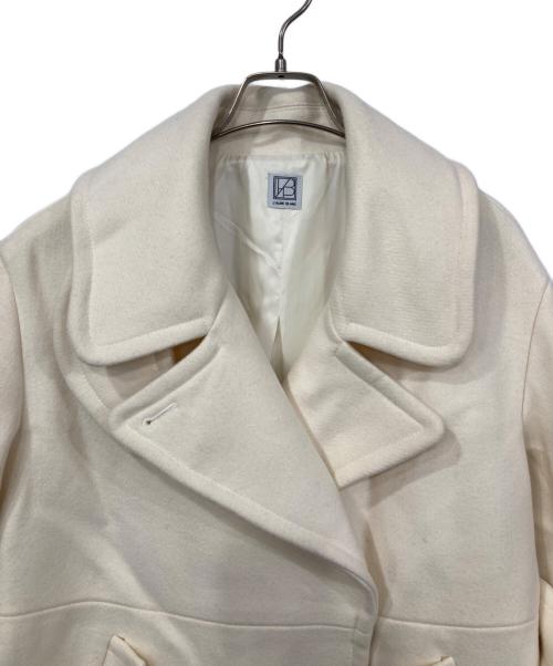 L'AUBE BLANC（ローブ ブラン）l'aube blanc (ローブ ブラン) ウールベルテッドコート アイボリー サイズ:FREEの古着・服飾アイテム