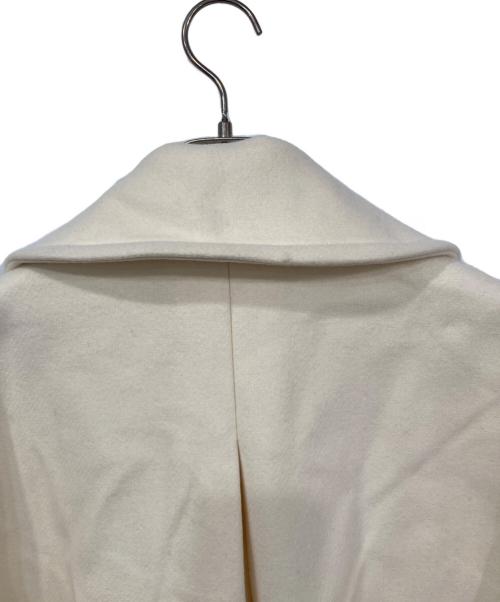 L'AUBE BLANC（ローブ ブラン）l'aube blanc (ローブ ブラン) ウールベルテッドコート アイボリー サイズ:FREEの古着・服飾アイテム