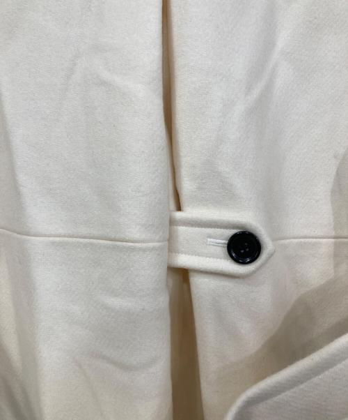 L'AUBE BLANC（ローブ ブラン）l'aube blanc (ローブ ブラン) ウールベルテッドコート アイボリー サイズ:FREEの古着・服飾アイテム