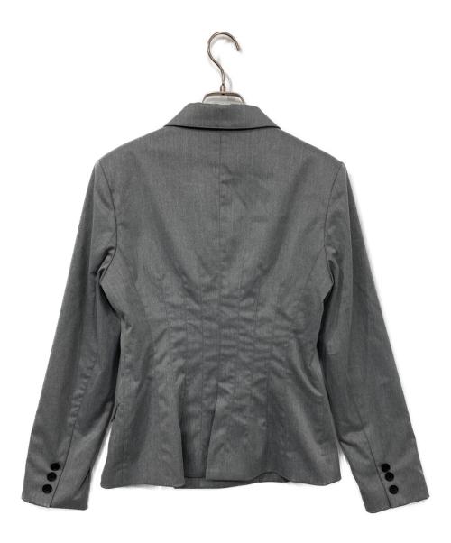 L'AUBE BLANC（ローブ ブラン）L'AUBE BLANC (ローブ ブラン) Waist Shape Tailored Jacket グレー サイズ:Freeの古着・服飾アイテム