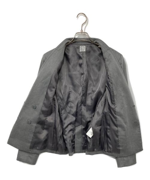 L'AUBE BLANC（ローブ ブラン）L'AUBE BLANC (ローブ ブラン) Waist Shape Tailored Jacket グレー サイズ:Freeの古着・服飾アイテム