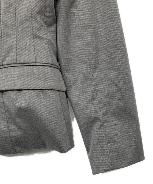 L'AUBE BLANC（ローブ ブラン）L'AUBE BLANC (ローブ ブラン) Waist Shape Tailored Jacket グレー サイズ:Freeの古着・服飾アイテム