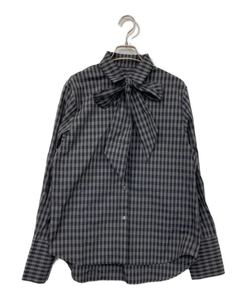 LE CIEL BLEU（ルシェルブルー）LE CIEL BLEU (ルシェルブルー) 長袖シャツ ネイビー サイズ:36の古着・服飾アイテム
