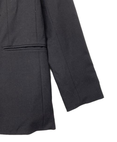 Spick and Span（スピック＆スパン）Spick and Span (スピック＆スパン) プレーンウィーブダブルブレストジャケット ブラック サイズ:34の古着・服飾アイテム