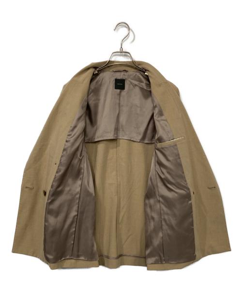 Spick and Span（スピック＆スパン）Spick and Span (スピック＆スパン) プレーンウィーブダブルブレストジャケット ベージュ サイズ:36の古着・服飾アイテム