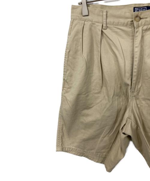 POLO RALPH LAUREN（ポロ・ラルフローレン）POLO RALPH LAUREN (ポロ・ラルフローレン) チノハーフパンツ ベージュ サイズ:W32の古着・服飾アイテム