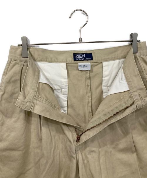 POLO RALPH LAUREN（ポロ・ラルフローレン）POLO RALPH LAUREN (ポロ・ラルフローレン) チノハーフパンツ ベージュ サイズ:W32の古着・服飾アイテム