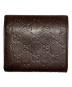 GUCCI (グッチ) 3つ折りリボン財布 ブラウン：12000円
