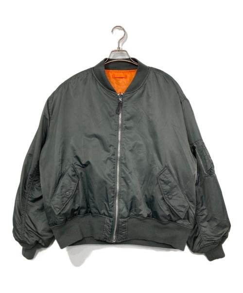 KNOX ARMORY（アルファ ノックス アーモリー）KNOX ARMORY (アルファ ノックス アーモリー) MA-1ジャケット グレー サイズ:XLの古着・服飾アイテム