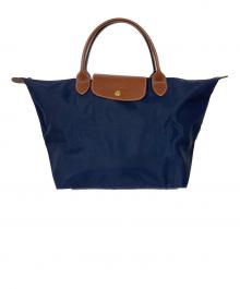LONGCHAMP（ロンシャン）の古着「プリアージュ オリジナル M トップハンドルバッグ」｜ネイビー