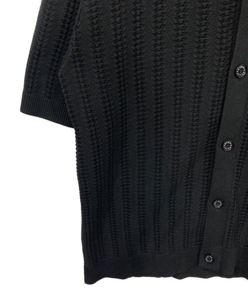 DRESSTERIOR（ドレステリア）DRESSTERIOR (ドレステリア) オーガニックコットン キューバニットシャツ ブラック サイズ:Ｍの古着・服飾アイテム
