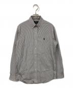 POLO RALPH LAURENポロ・ラルフローレン）の古着「ストライプシャツ」｜ブラック