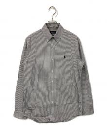 POLO RALPH LAUREN（ポロ・ラルフローレン）の古着「ストライプシャツ」｜ブラック
