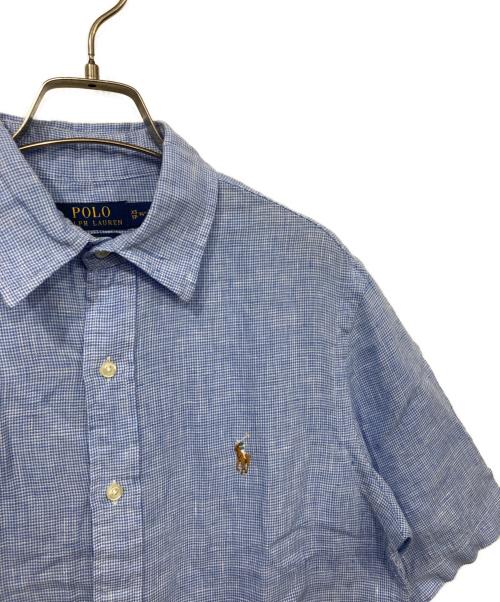 POLO RALPH LAUREN（ポロ・ラルフローレン）POLO RALPH LAUREN (ポロ・ラルフローレン) 半袖シャツ ブルー サイズ:XSの古着・服飾アイテム