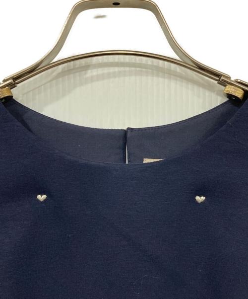 JUSGLITTY（ジャスグリッティー）JUSGLITTY (ジャスグリッティー) 半袖カットソー ネイビー サイズ:2の古着・服飾アイテム