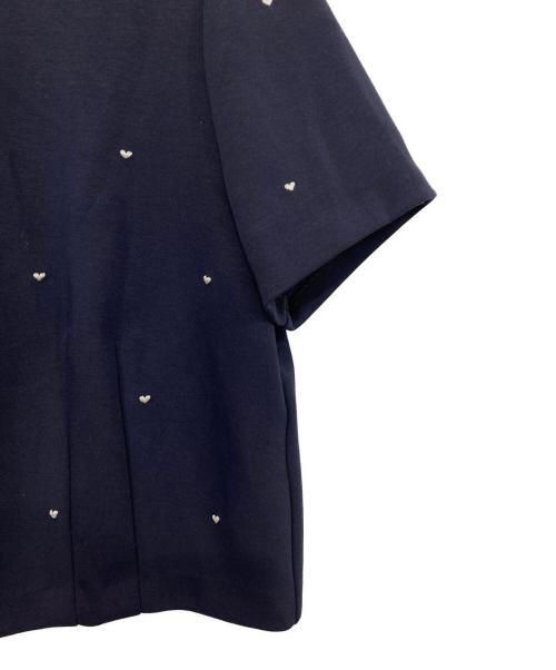 JUSGLITTY（ジャスグリッティー）JUSGLITTY (ジャスグリッティー) 半袖カットソー ネイビー サイズ:2の古着・服飾アイテム